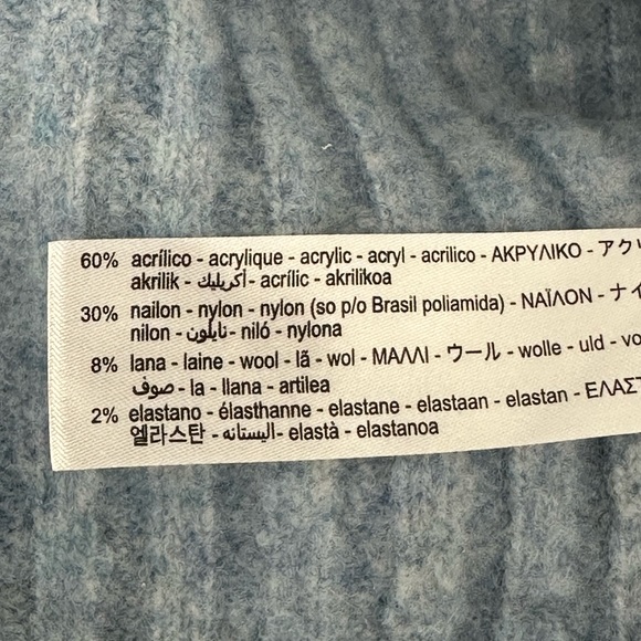 ZARA Ribbed Knit Boxy Cropped Cardigan Sweater, L - Picture 14 of 15